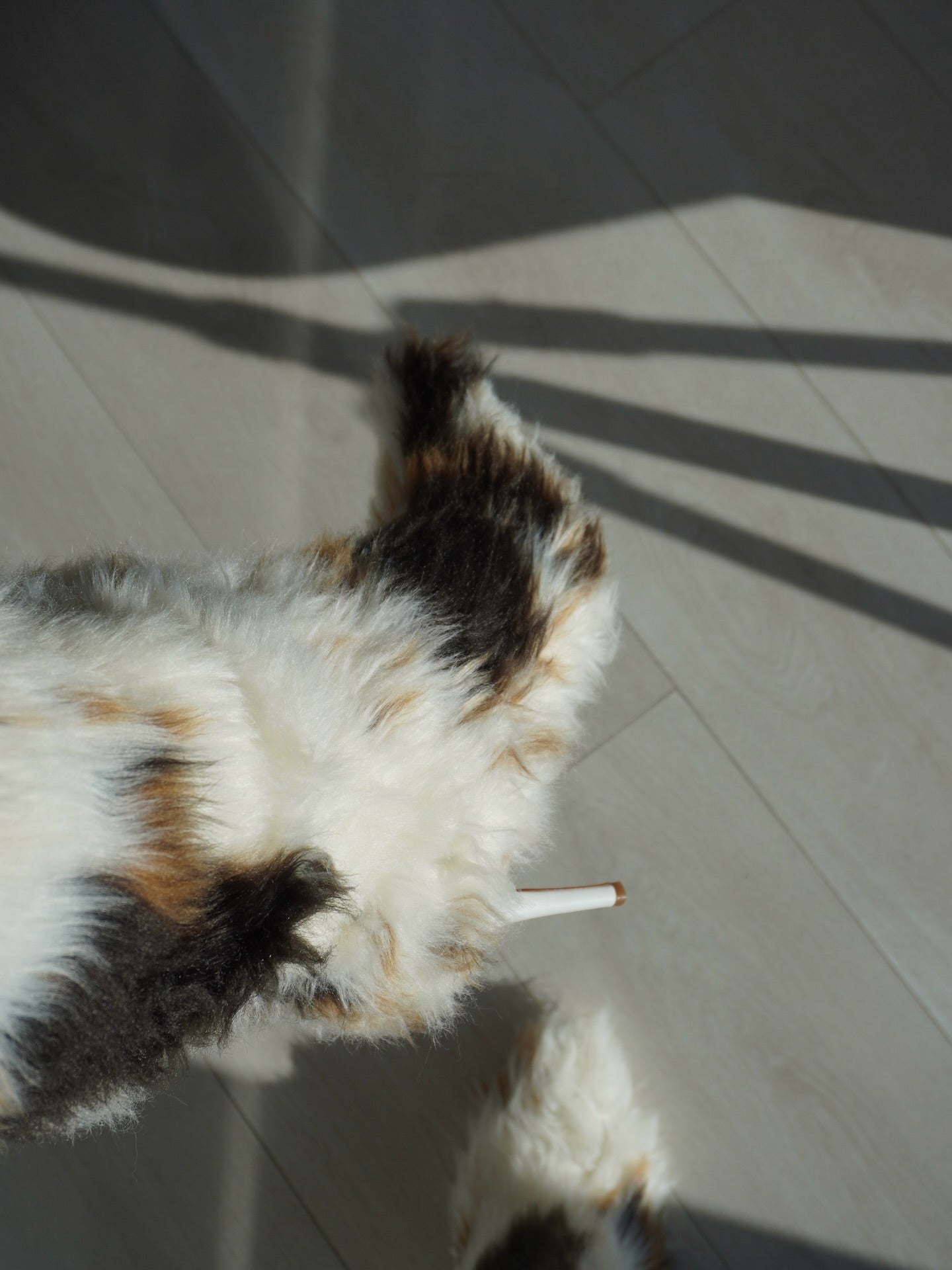 Milk-patterned Fur Boots