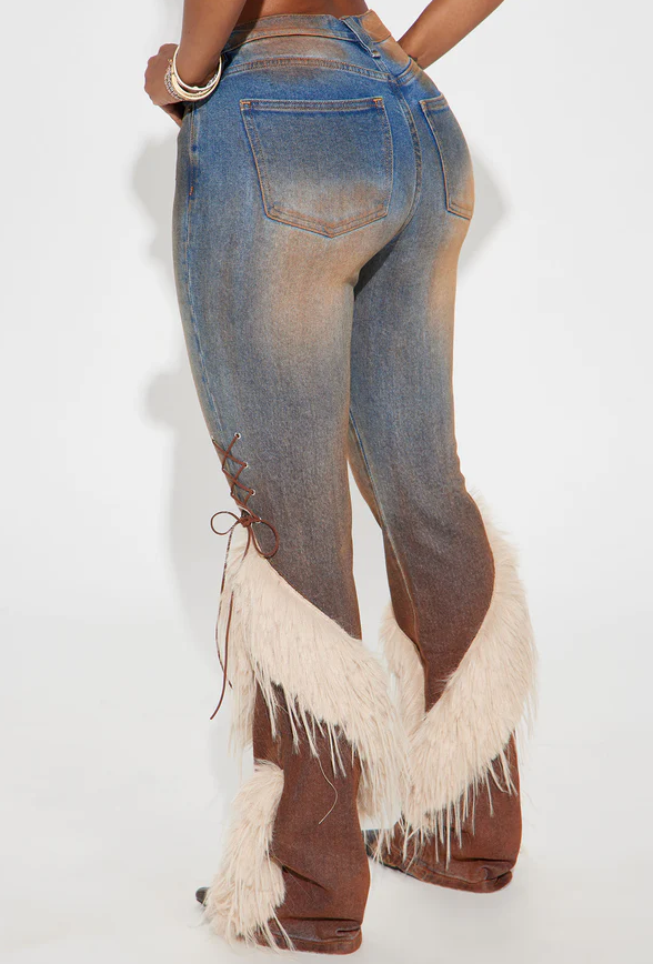 Fab Faux Fur Jeans