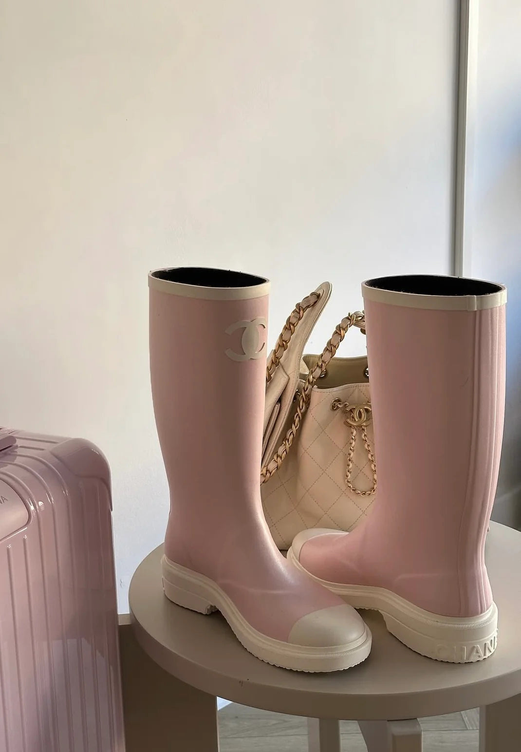 Macaron Pink Martin Boots