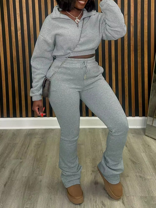 Pure Cotton Gray Tracksuit