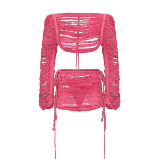 Sexy tassel 2 piece set