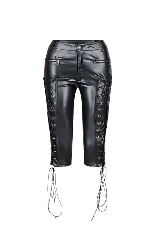 Tight Leather Pants With A Niche Design