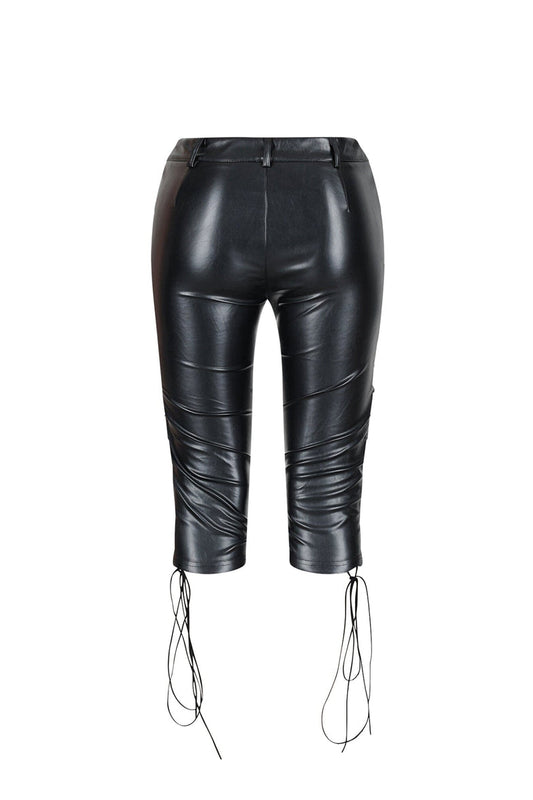 Tight Leather Pants With A Niche Design
