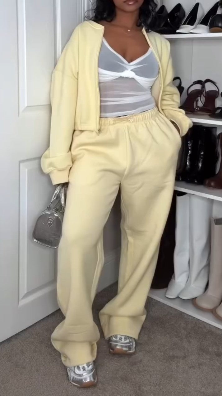 Yellow Sports Suit Without Hat