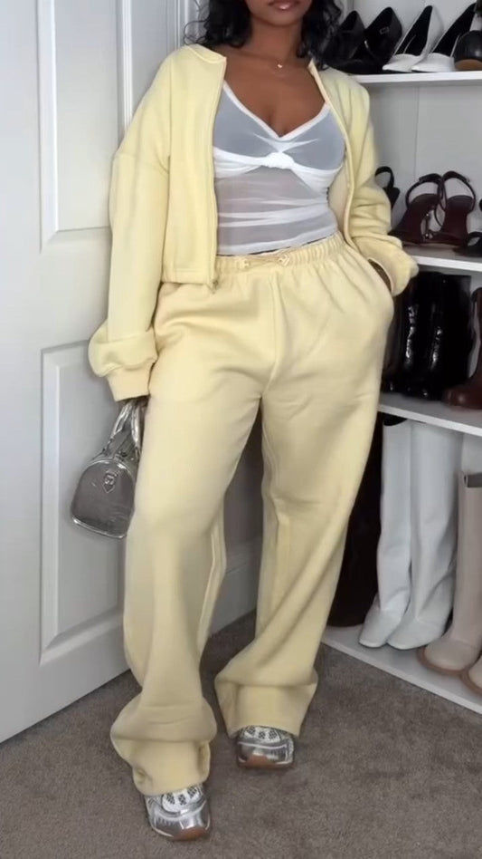 Yellow Sports Suit Without Hat