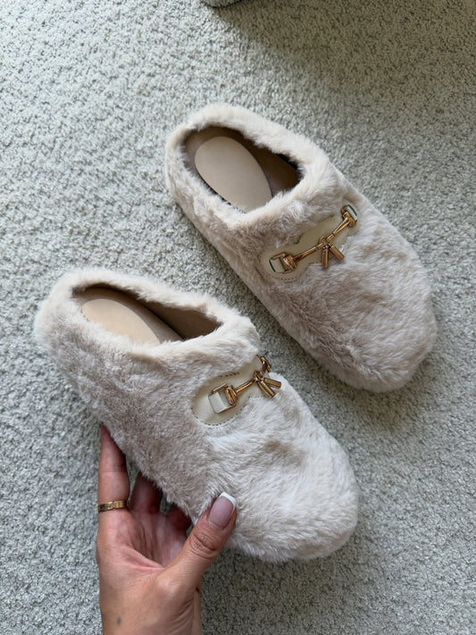 Plush Flat Shoes