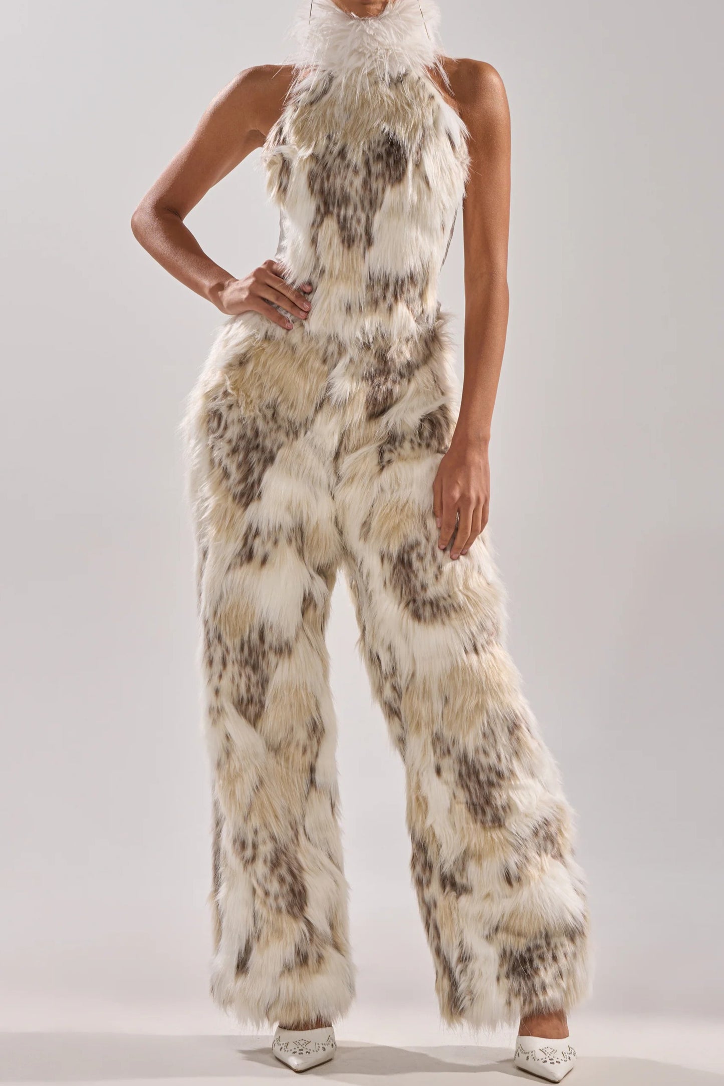 Fur Top And Fur Pants Set（Free shipping）