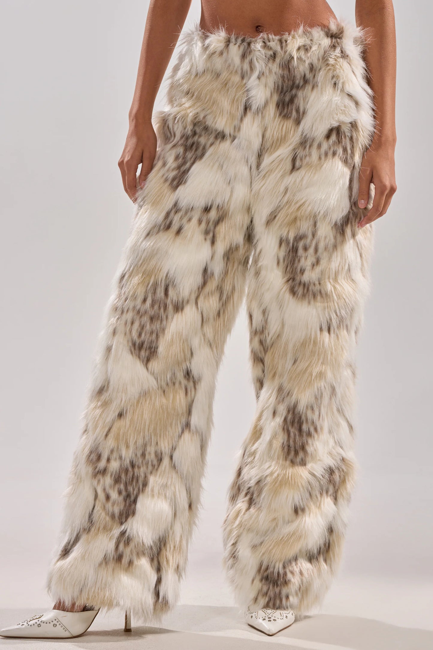 Fur Top And Fur Pants Set（Free shipping）