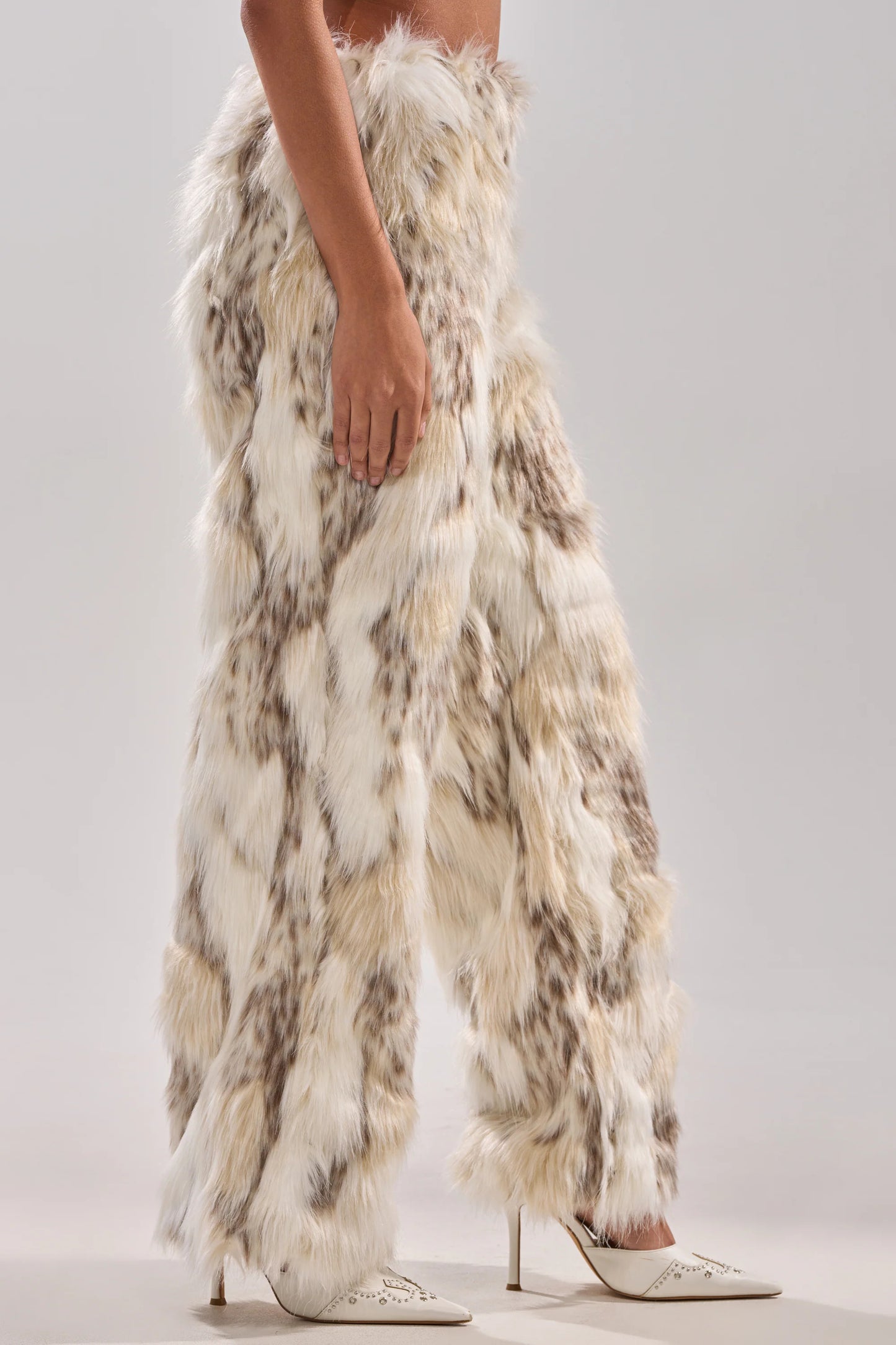 Fur Top And Fur Pants Set（Free shipping）