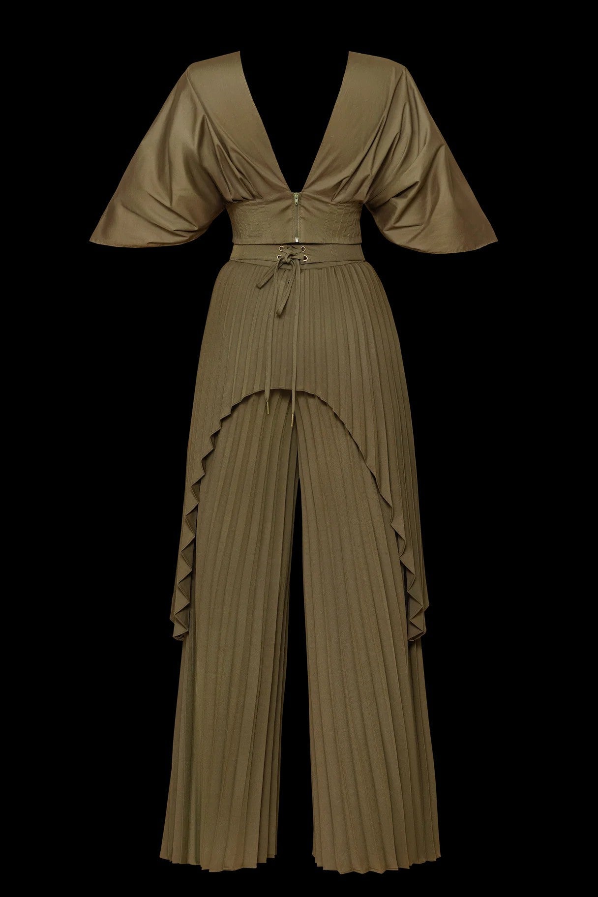 Pleated Design Pants