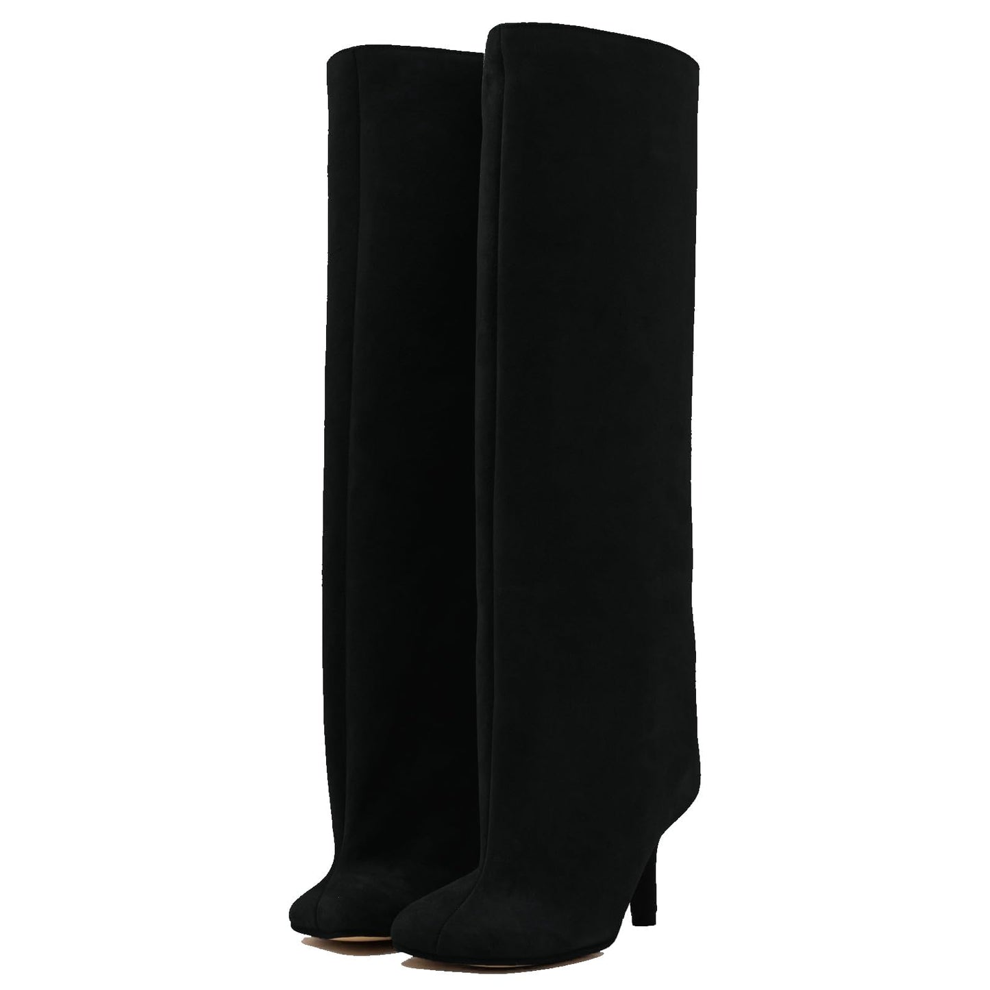 Women's Over-the-knee boots, Long Plush Square-toe Ankle Boots