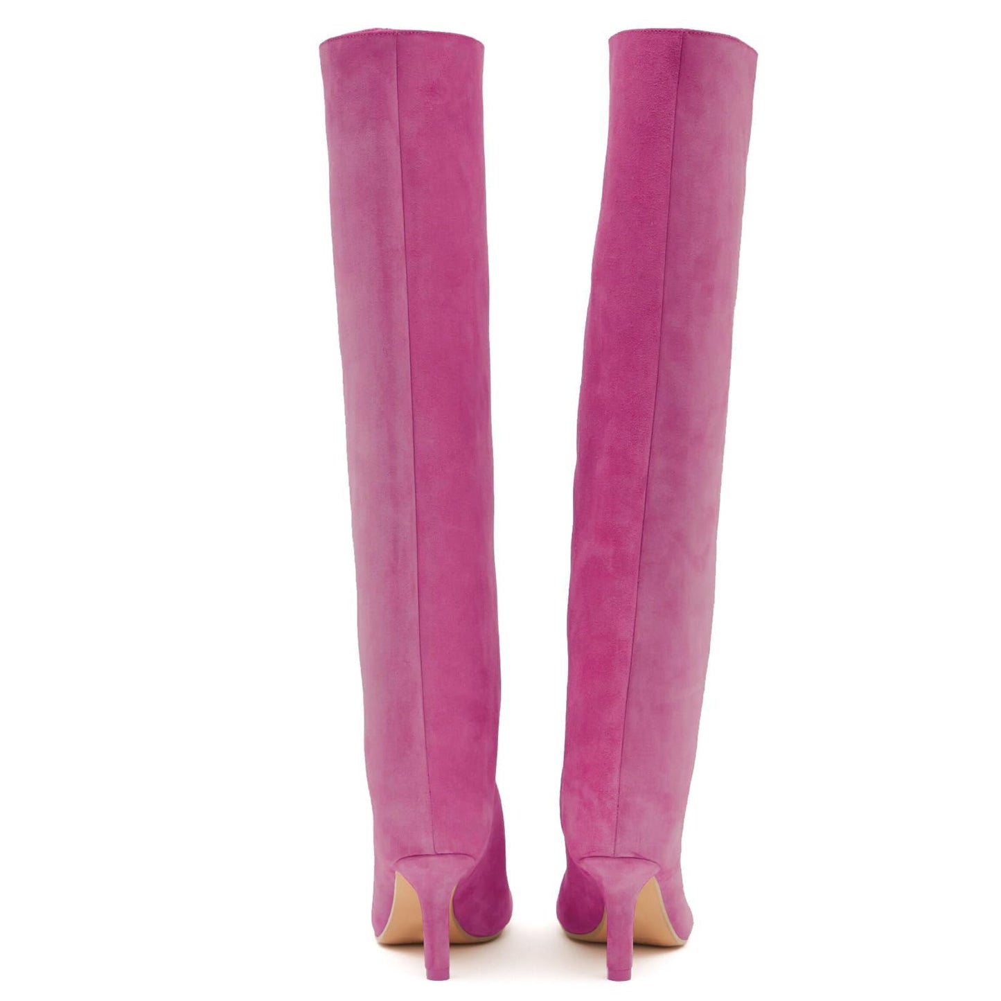 Women's Over-the-knee boots, Long Plush Square-toe Ankle Boots