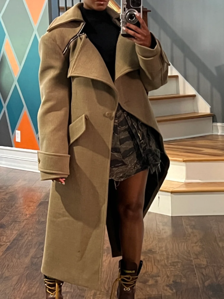 Asymmetrical Design Coat