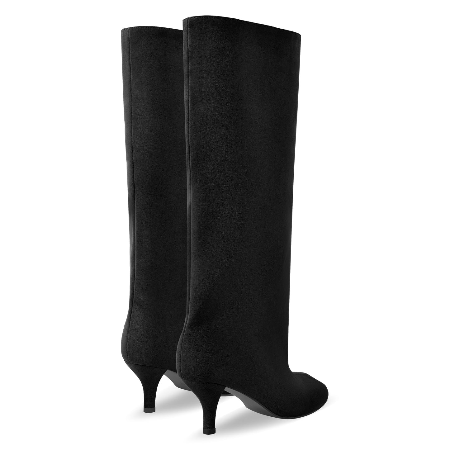 Women's Over-the-knee boots, Long Plush Square-toe Ankle Boots