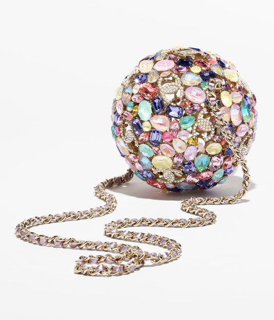 Rhinestone Sphere Minaudiere