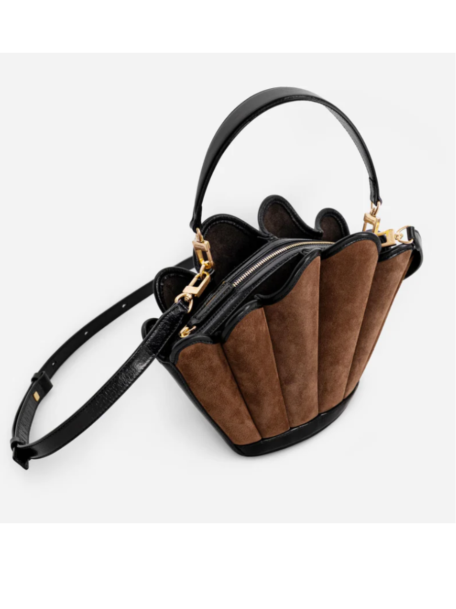 Scallop Suede Bag