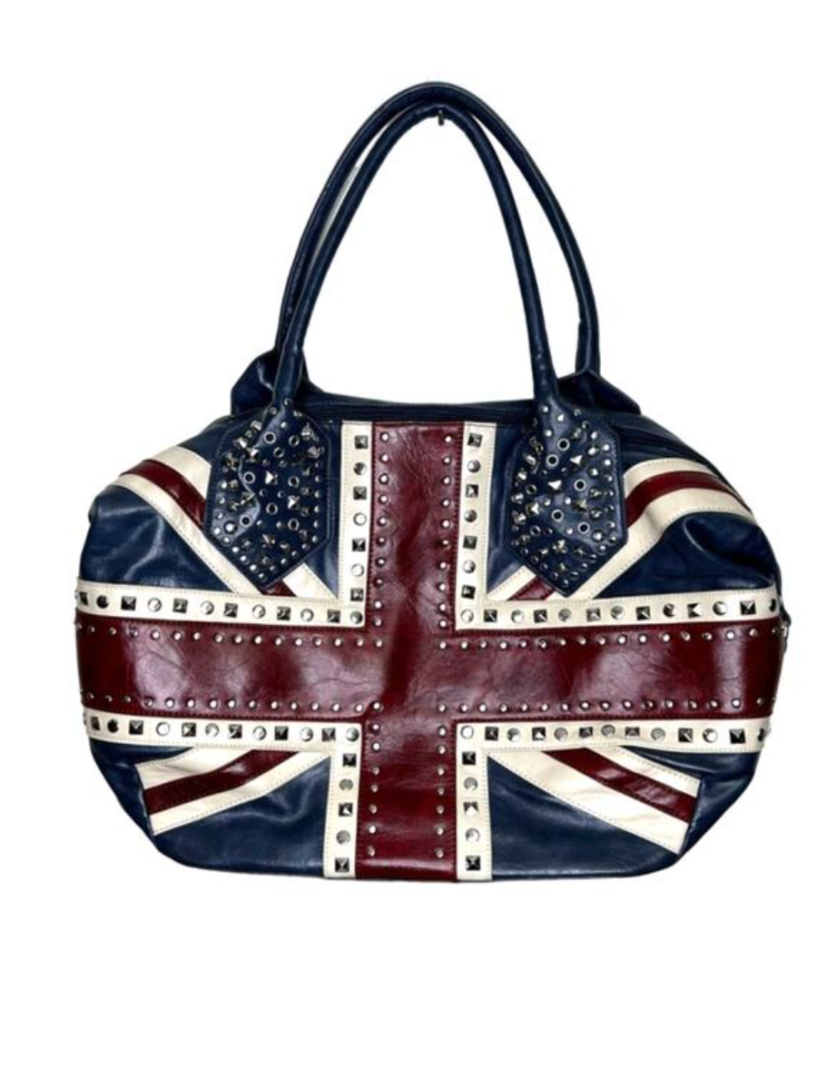 Studded Flag Bohemian Shoulder Bag