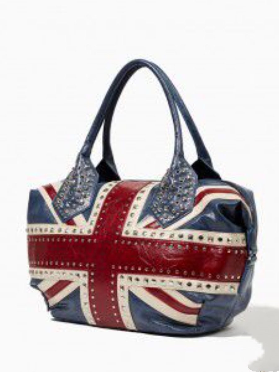 Studded Flag Bohemian Shoulder Bag
